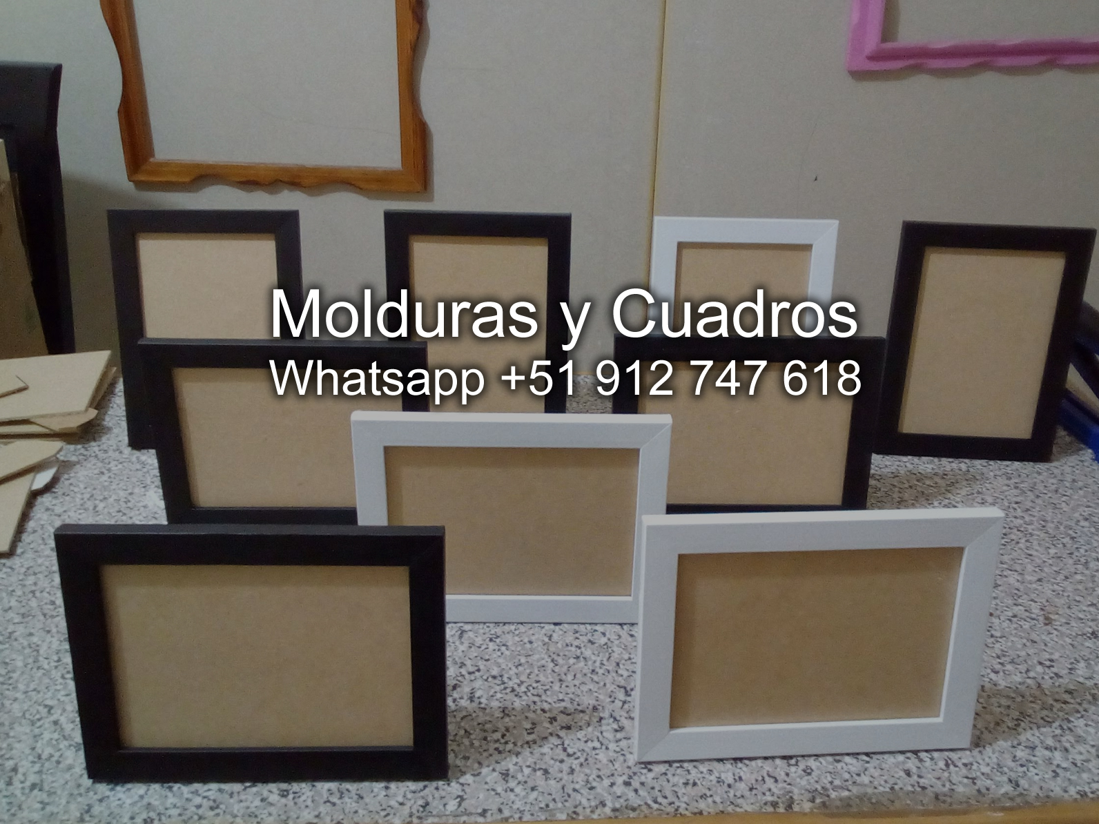 moldura lisa o plana para cuadros